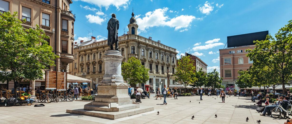 Flower square in Zagreb, the location in which the start-up will be held